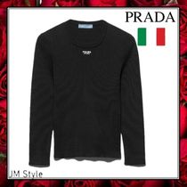 直営店●PRADA●コットンクルーネックセーター