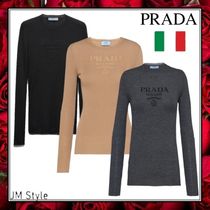 直営店●PRADA●極細ウールのクルーネックセーター