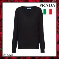 直営店●PRADA●カシミアとウールのセーター