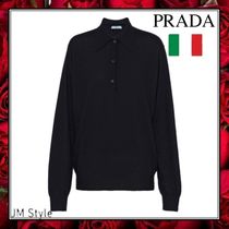 直営店●PRADA●カシミアポロシャツ