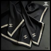 JENNIE着用♢【CHANEL】スカーフ シルク 90×90 cm