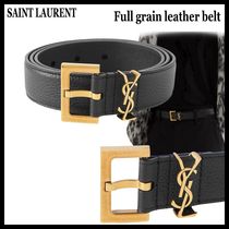 SAINT LAURENT / サンローラン / 3cm フルグレインレザーベルト