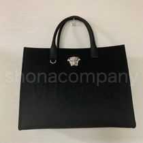 【関込】VERSACE◆メドゥーサ キャンバス ラージ トート バッグ