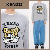 【KENZO】 ユニセックス 'KENZO VERDY MARKET' スウェット Grey