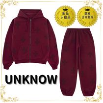 UNKNOWN DARK RED ラインストーン セットアップ○関送無料○