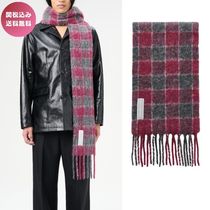 OUR LEGACY アワーレガシー マフラー Pink Fuzzy Alpaca Check