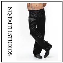 【NO/FAITH STUDIOS】ITALY CRACKED LEATHER CONCRETE CUT