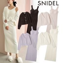 国内発送『SNIDEL』カーディガン×タンクワンピースSET