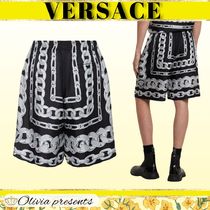 【VERSACE】プリントシルクツイル製メドゥーサシャツ