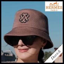 【シンプルで合わせやすい♪】HERMES　バケットハット☆