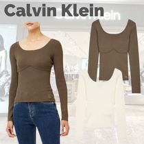 関税負担なし★★VIP【CALVIN KLEIN】リブ ニット プルオーバー