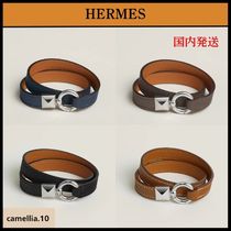 大人の余裕スタイル【HERMES】レザーブレスレット《メドールXO》