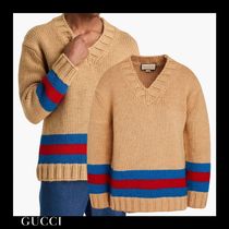 ＊送料・関税込み＊GUCCI ウール混 ニットセーター キャメル