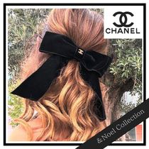 【ボウ バレッタ♢】CHANEL ヘアアクセ*リボン ベルベット