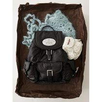 LOTSYOU lotsyou_Nostalgia chubby Backpack Black