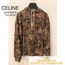 お洒落レオパード◆CELINE コットンフリースフーディパーカー