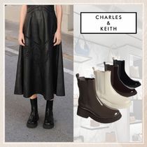 追跡有★Charles&Keith Giselle プレーン チェルシー ブーツ