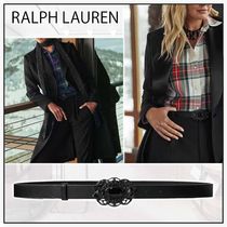 【RALPH LAUREN】ストーンバックルスエードスキニーベルト