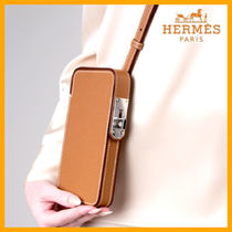 【シンプルかつ上品♪】HERMES スマホ ショルダーケース