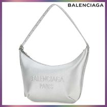 【BALENCIAGA】 MARIE KATE LOGO CALFSKIN SHOULDER BAG