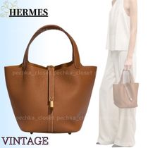 VINTAGE◆【HERMES】2023*Picotin 22*トリヨンクレマンス*バッグ