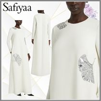 【Safiyaa】ナイマ アイボリー ロングドレス