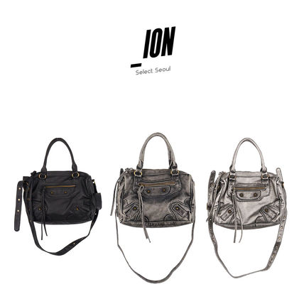 【IONSEOUL】Moto Vintage Shoulder Bag 4FM276