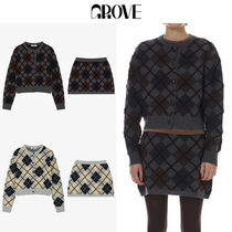 ★24-25WT新作★GROVE★STITCH ARGYLE SET [2EA]