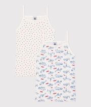 PETIT BATEAU　キャミソール2枚セット　2A〜12A