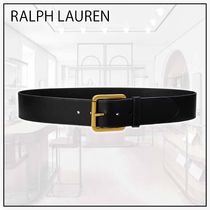 大人気【RALPH LAUREN】ヴァケッタレザーワイドベルト