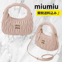 スタイリッシュ ★ miumiu ワンダー マテラッセ ホーボーバッグ