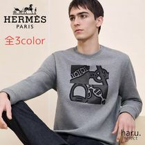 シンプル＊カジュアル【HERMES】Metallerie au Carre スウェット