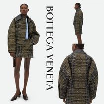 新作【Bottega Veneta】チェック プレスドウール ジャケット