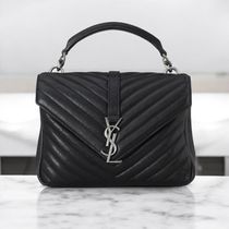 《Saint Laurent》カレッジ サッチェルバッグ ミディアム 中古