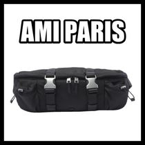 【送関込】Ami Paris ダブルバックル ベルトバッグ ボディバッグ