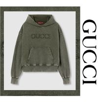 新作♪【GUCCI】エンブロイダリー コットンジャージー パーカー