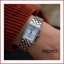 【SEIKO】Classic Quartz Crystal Silver Dial Ladies Watch