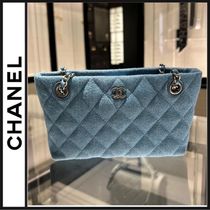 CHANEL 【デニム ツイードが可愛い！】 チェーンクラッチ 25C