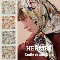 *HERMES*シルクスカーフ カレ90 Emile et une Nuit アニマル