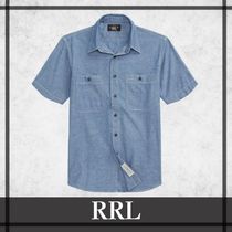 【RRL】インディゴ コットン シャンブレー ワーク シャツ