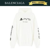 VIP価格【関税・送料込】BALENCIAGA ロゴ フード付きパーカー