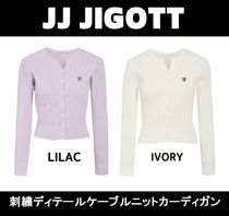 ★JJ JIGOTT★刺繍ディテールケーブルニットカーディガン★