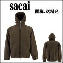 関送込【sacai】チョークストライプ パーカー