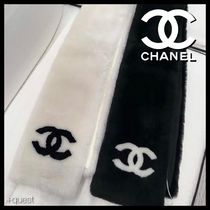 【ふわふわ手触り】CHANEL CCロゴ マフラー