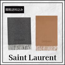 関税送料込★Saint Laurent エンブロイダリー スカーフ