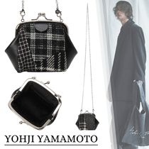 国内直営【Yohji Yamamoto】LEATHER/MULTI PLAID CLASP NECKLACE