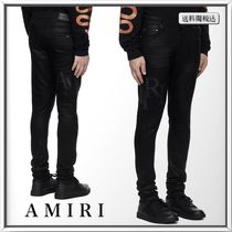 AMIRI Staggered ロゴ ワックス スキニージーンズ 人気