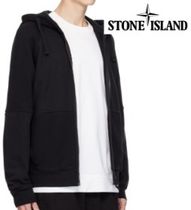 Stone Island ブラック ツートーン フーディ