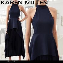 KAREN MILLEN ミディドレス ホルターネック ノースリーブ