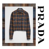 注目の新作♪【PRADA】チェック ウールツイル シャツ